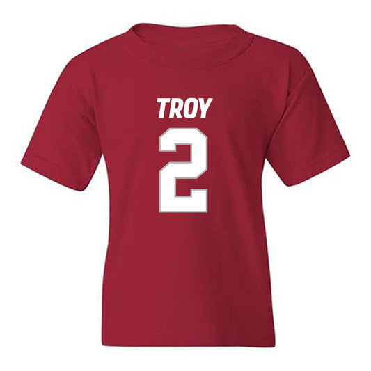 Troy - NCAA Football : Carlton Martial - Youth T-Shirt-0
