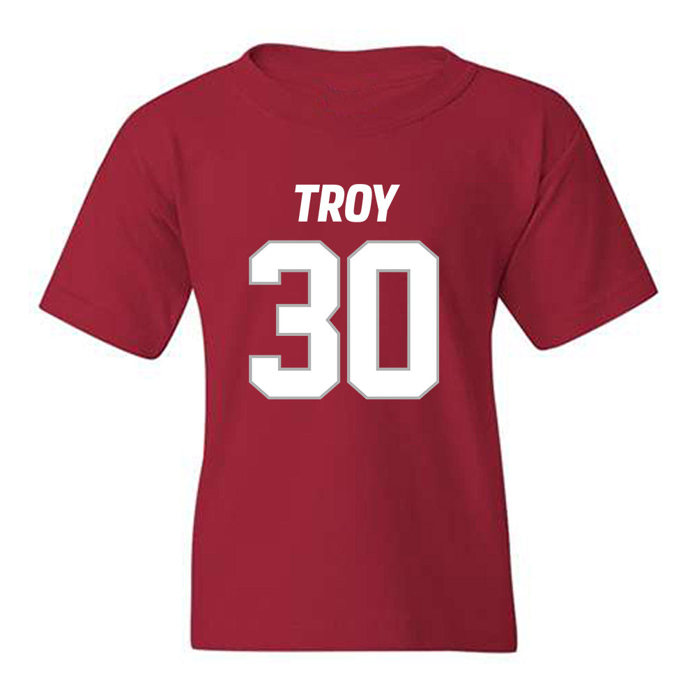 Troy - NCAA Football : Nickolas Troemel - Youth T-Shirt-0