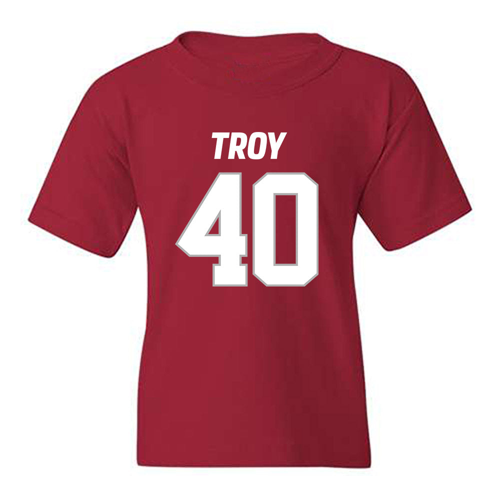 Troy - NCAA Football : Joe Farrar - Youth T-Shirt-0