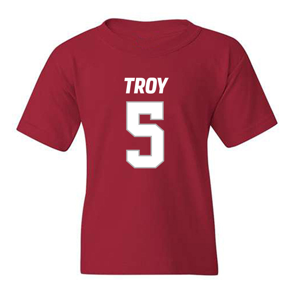 Troy - NCAA Football : Jah-Mal Williams - Youth T-Shirt-0