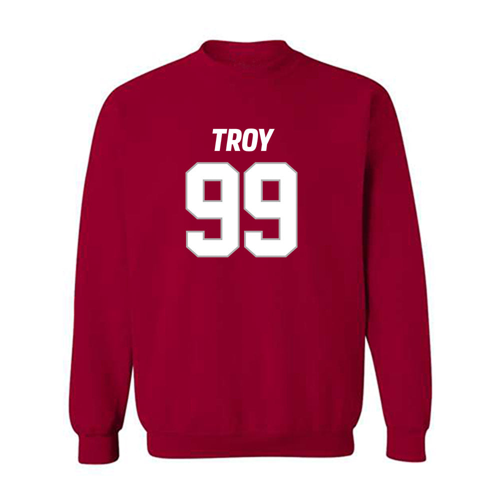 Troy - NCAA Football : Julian Peterson - Crewneck Sweatshirt-0