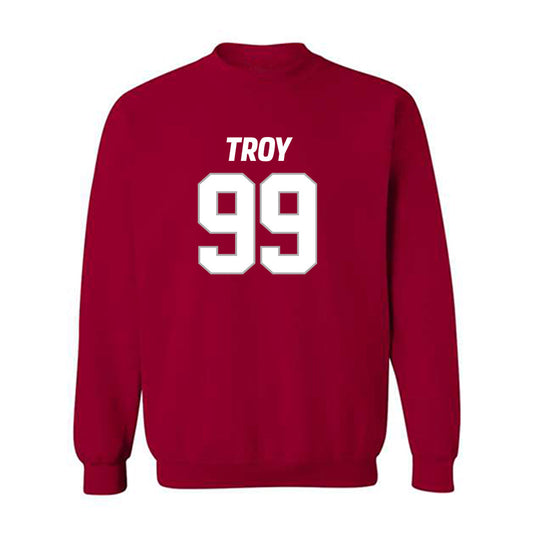 Troy - NCAA Football : Julian Peterson - Crewneck Sweatshirt-0
