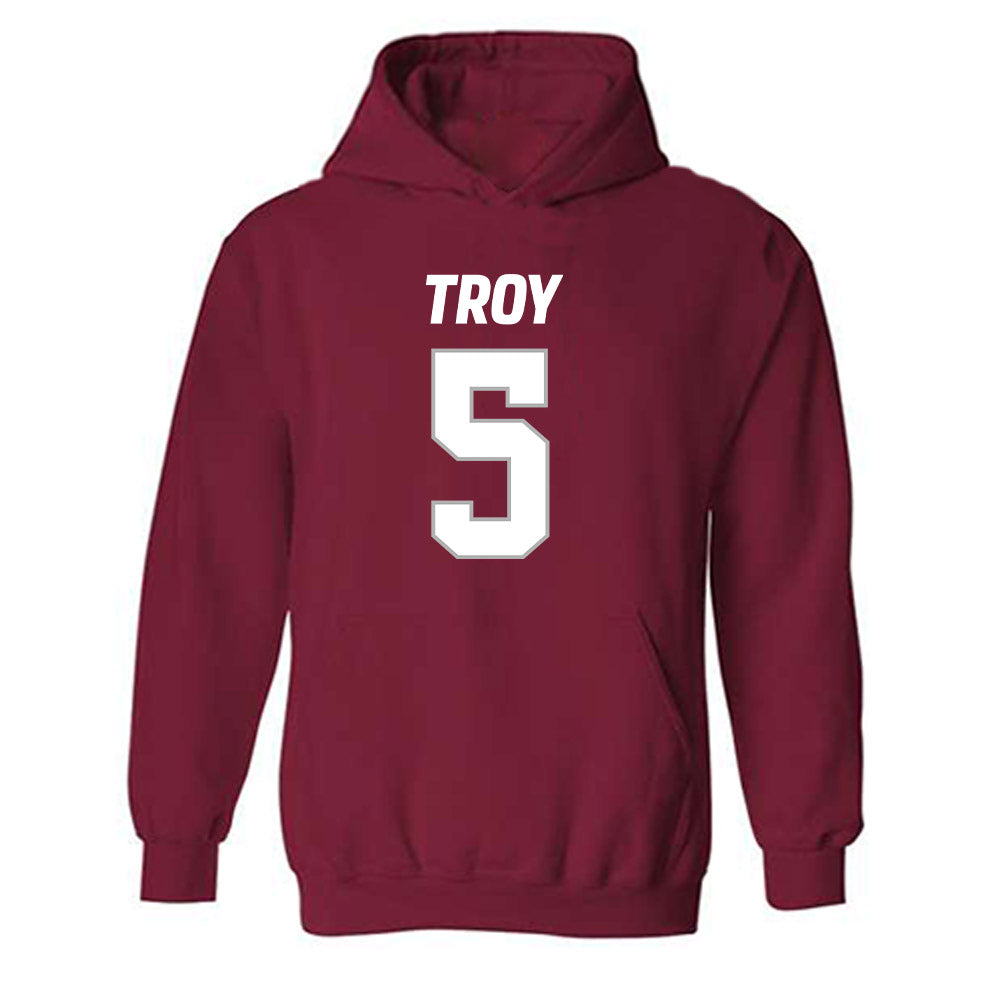 Troy - NCAA Football : Jah-Mal Williams - Hooded Sweatshirt-0