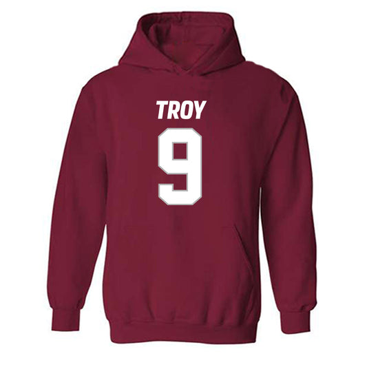 Troy - NCAA Football : William Crowder - Hooded Sweatshirt-0