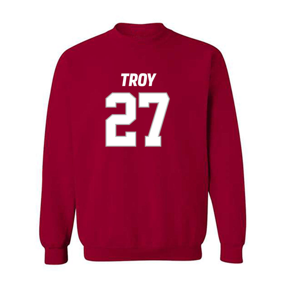 Troy - NCAA Football : John Butler - Crewneck Sweatshirt-0