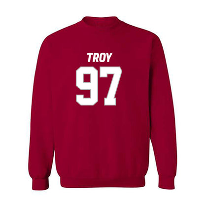 Troy - NCAA Football : Kenny Reedy Jr - Crewneck Sweatshirt-0