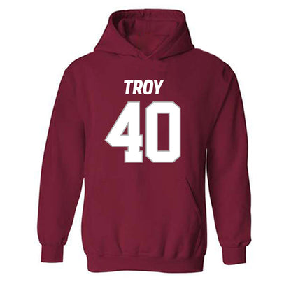 Troy - NCAA Football : Scott Renfroe - Hooded Sweatshirt-0