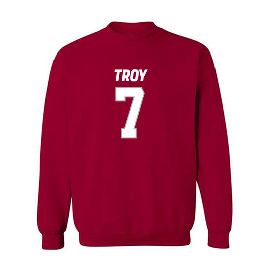 Troy - NCAA Football : Jordan Stringer - Crewneck Sweatshirt-0