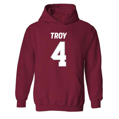 Troy - NCAA Football : Brendan Jackson - Hooded Sweatshirt-0