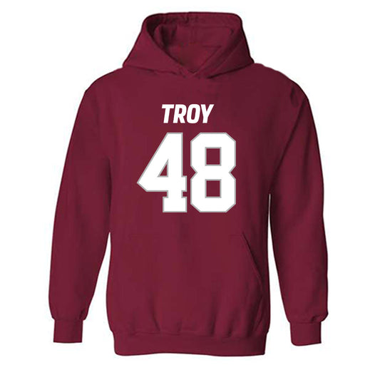 Troy - NCAA Football : Robert Cole - Hooded Sweatshirt-0