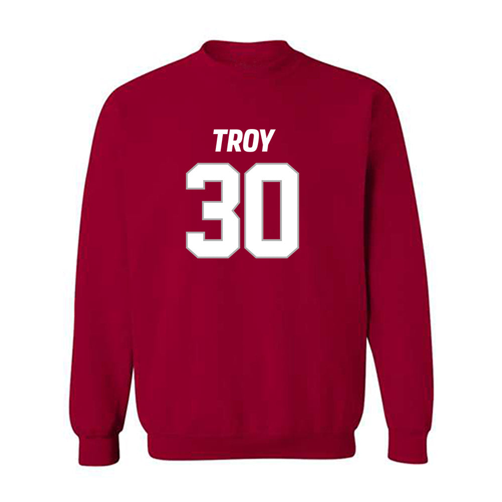 Troy - NCAA Football : Nickolas Troemel - Crewneck Sweatshirt-0