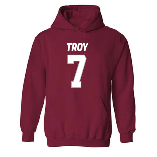 Troy - NCAA Football : Jordan Stringer - Hooded Sweatshirt-0
