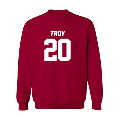 Troy - NCAA Football : Keyshawn Campbell - Crewneck Sweatshirt-0