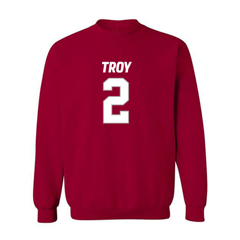 Troy - NCAA Football : Carlton Martial - Crewneck Sweatshirt-0
