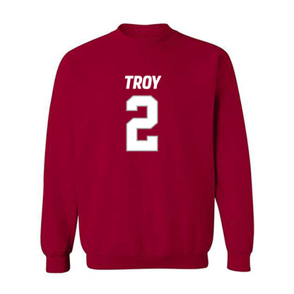 Troy - NCAA Football : Carlton Martial - Crewneck Sweatshirt-0