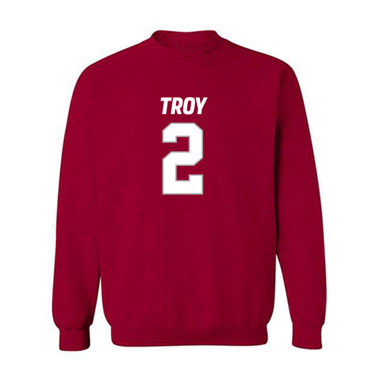 Troy - NCAA Football : Carlton Martial - Crewneck Sweatshirt-0
