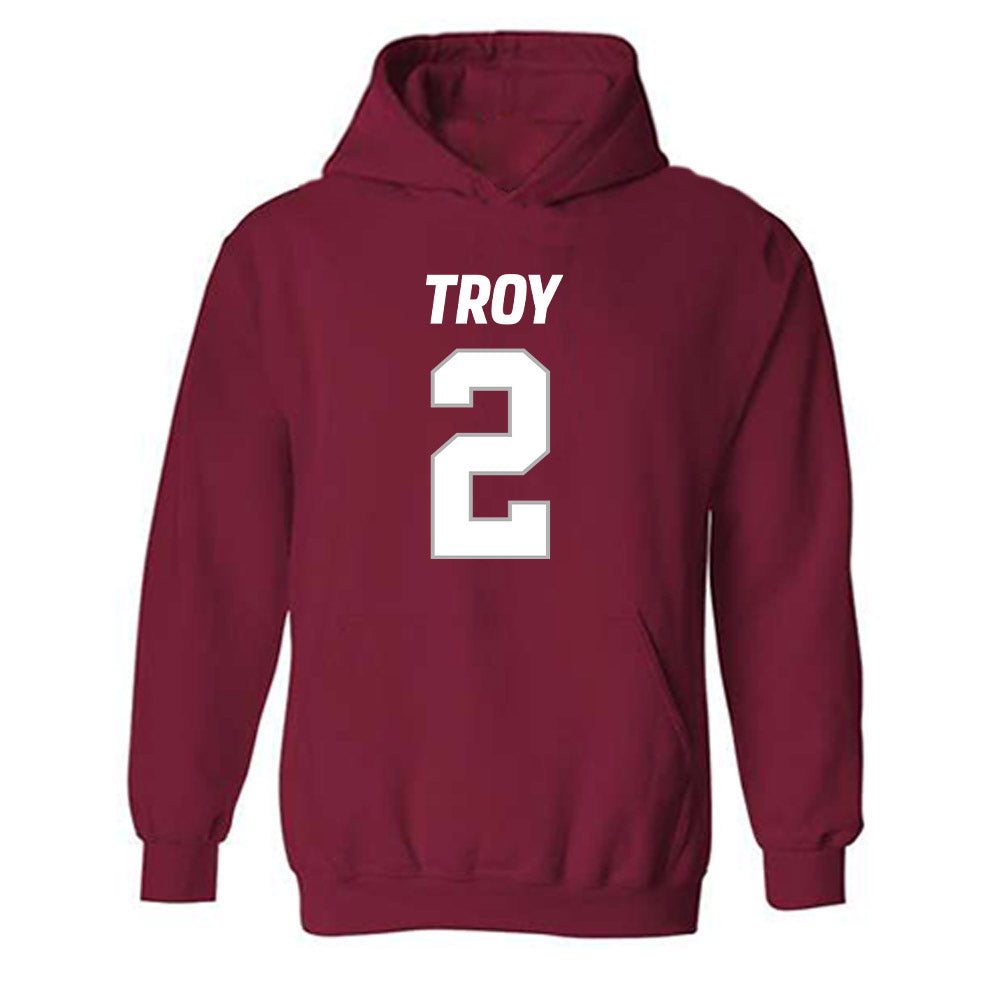 Troy - NCAA Football : Carlton Martial - Hooded Sweatshirt-0