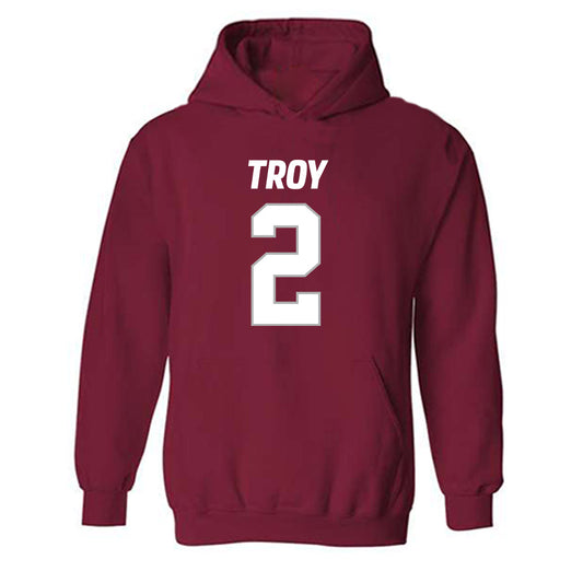 Troy - NCAA Football : Carlton Martial - Hooded Sweatshirt-0