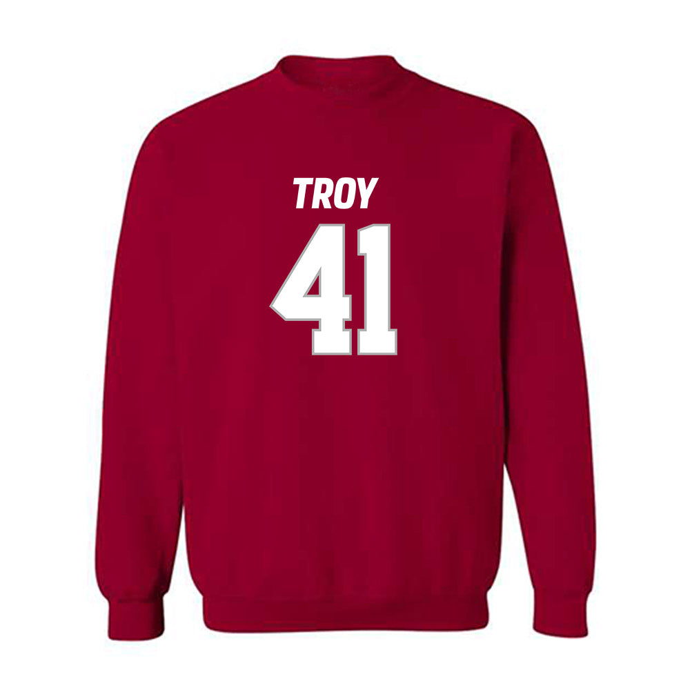 Troy - NCAA Football : Will Spain - Crewneck Sweatshirt-0