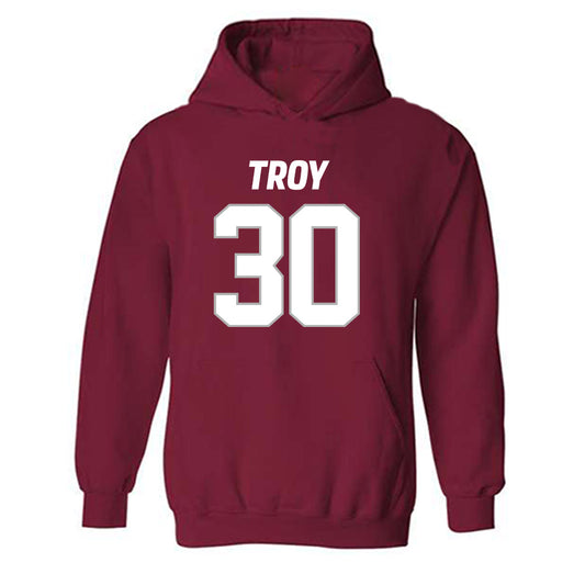 Troy - NCAA Football : Nickolas Troemel - Hooded Sweatshirt-0