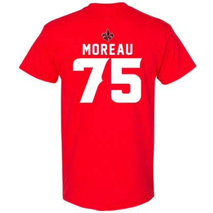 Louisiana - NCAA Football : Kaden Moreau - Sports Shersey T-Shirt