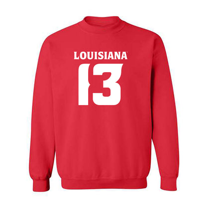 Louisiana - NCAA Football : Jacorian Norris - Sports Shersey Crewneck Sweatshirt-0