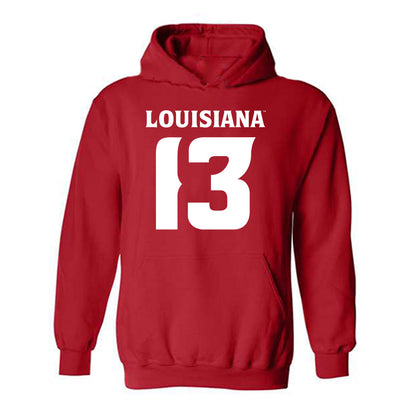 Louisiana - NCAA Football : Jacorian Norris - Sports Shersey Hooded Sweatshirt-0