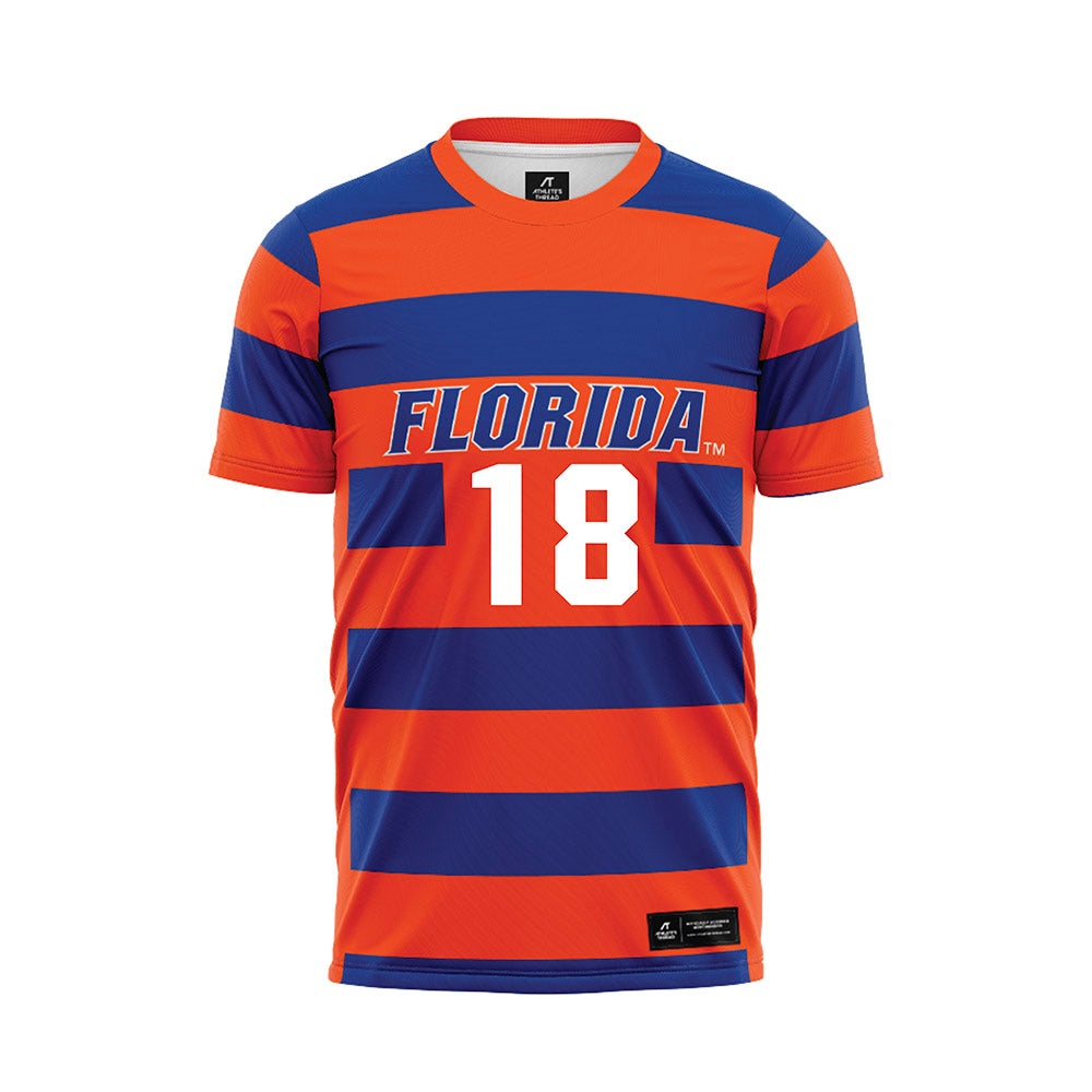 Florida - NCAA Women's Soccer : Ava Paolini - Striped Soccer Jersey-0