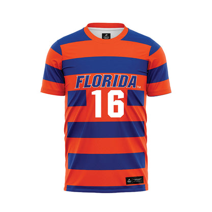 Florida - NCAA Women's Soccer : Brinley Murphy - Striped Soccer Jersey-0