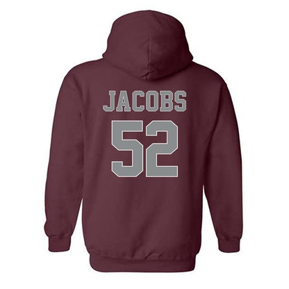NCCU - NCAA Football : David Jacobs - Classic Shersey Hooded Sweatshirt-1