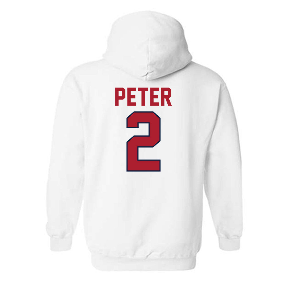 Liberty - NCAA Men's Basketball : Taelon Peter - Classic Shersey Hooded Sweatshirt-1