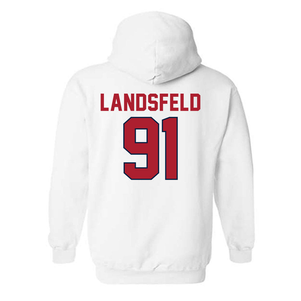 Liberty - NCAA Football : Marius Landsfeld - Classic Shersey Hooded Sweatshirt-1