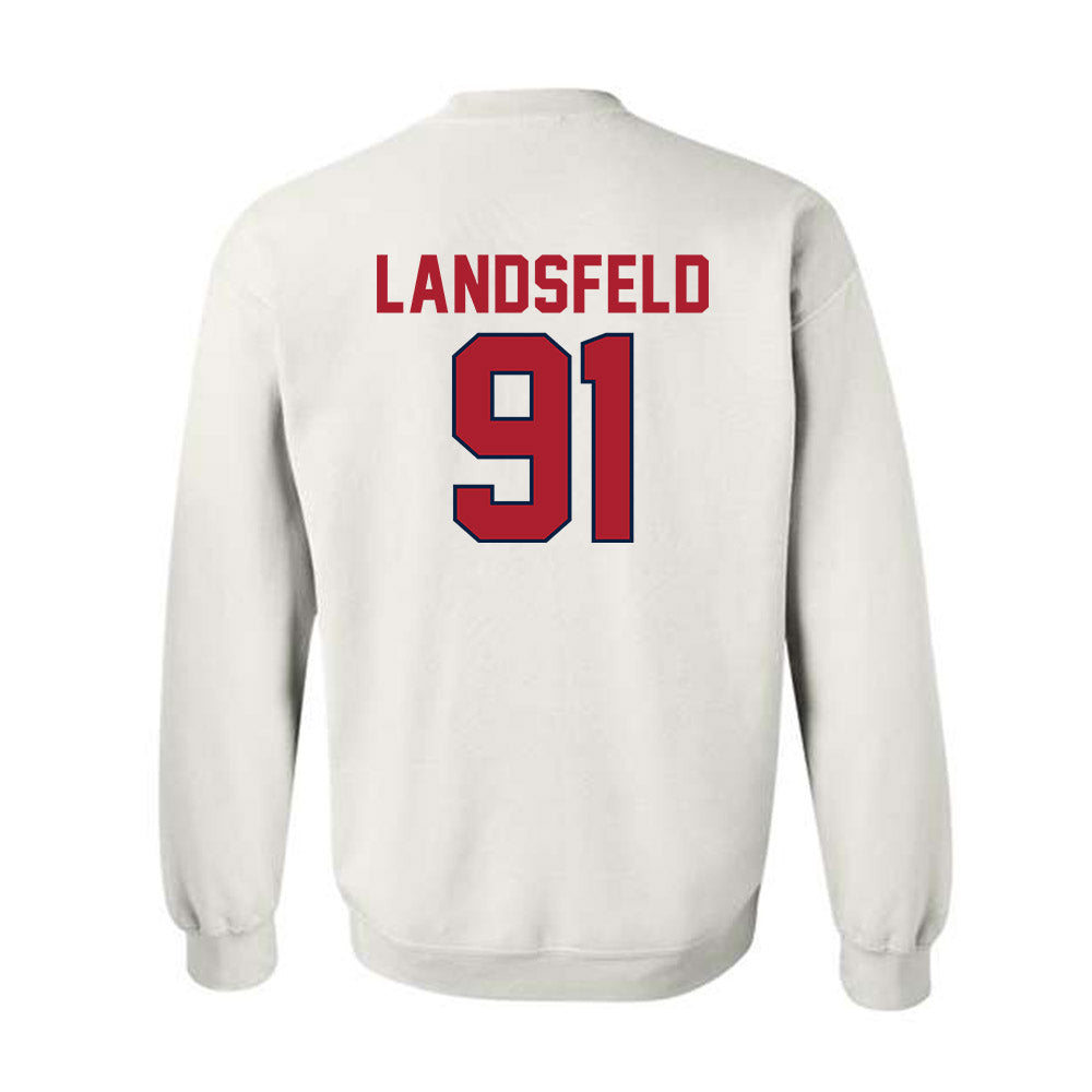 Liberty - NCAA Football : Marius Landsfeld - Classic Shersey Crewneck Sweatshirt-1