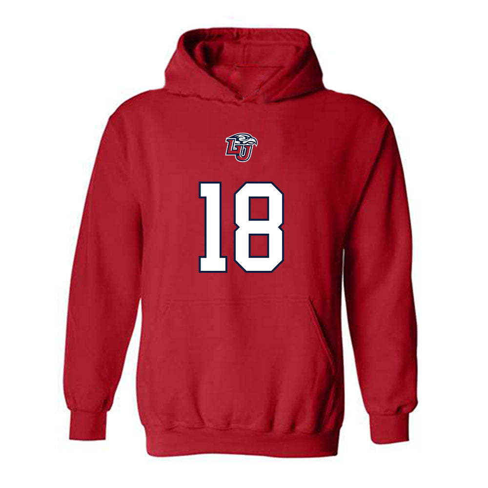 Liberty - NCAA Football : Ryan Burger - Hooded Sweatshirt Classic Shersey