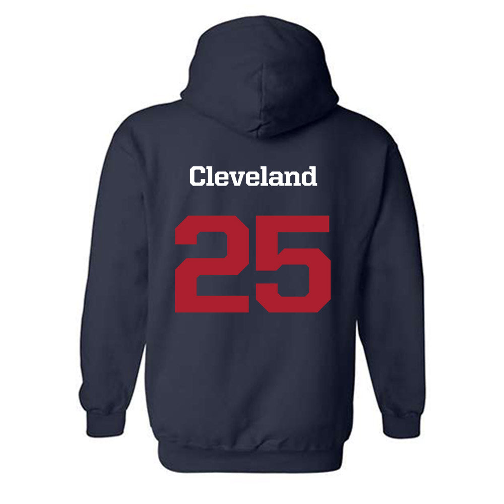 Liberty - NCAA Men's Basketball : Zach Cleveland - Sports Shersey Hooded Sweatshirt-1