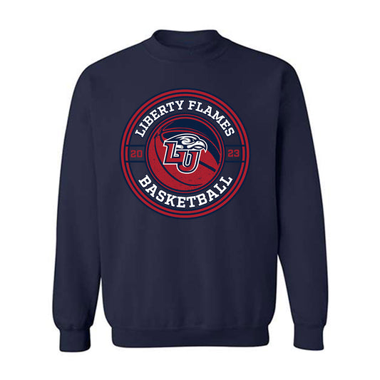 Liberty - NCAA Men's Basketball : Zach Cleveland - Sports Shersey Crewneck Sweatshirt-0