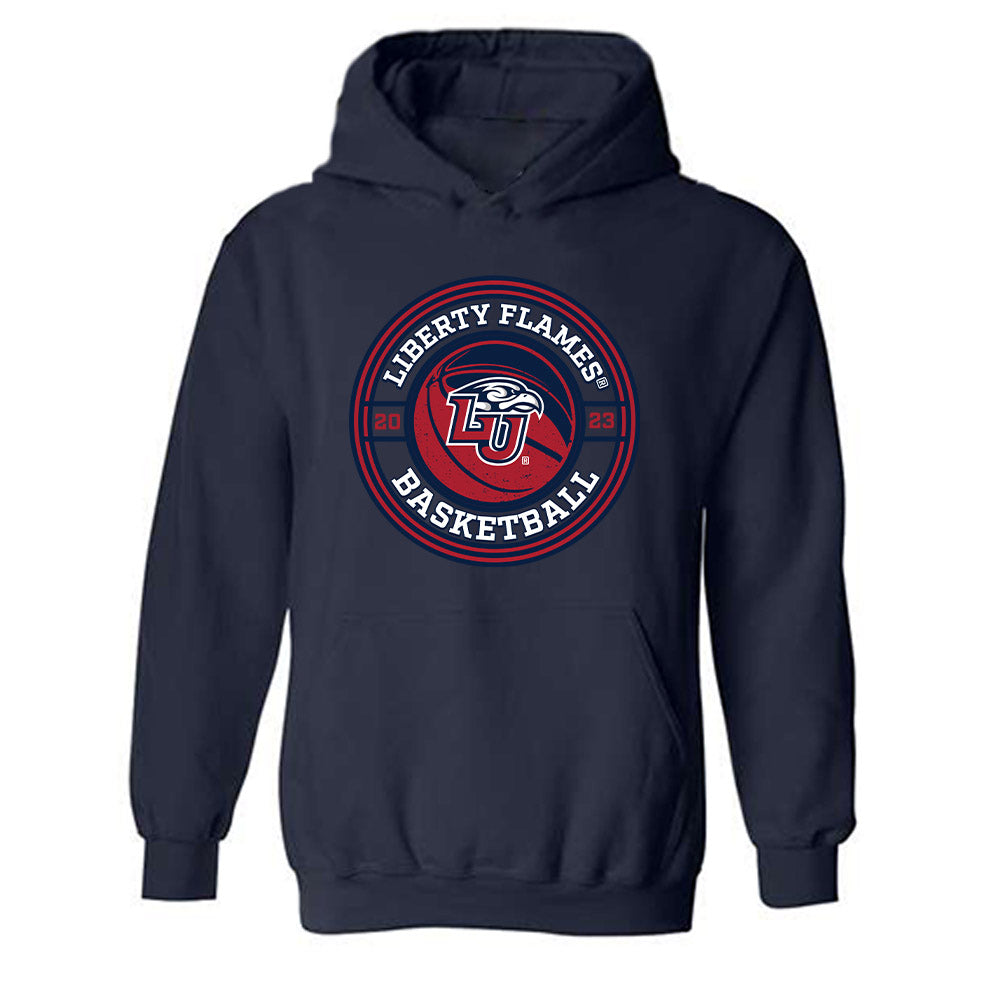 Liberty - NCAA Men's Basketball : Zach Cleveland - Sports Shersey Hooded Sweatshirt-0
