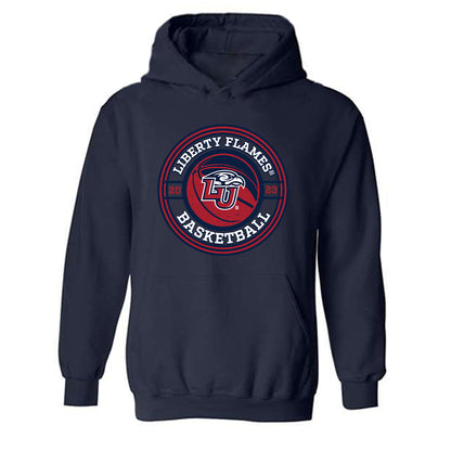 Liberty - NCAA Men's Basketball : Zach Cleveland - Sports Shersey Hooded Sweatshirt-0
