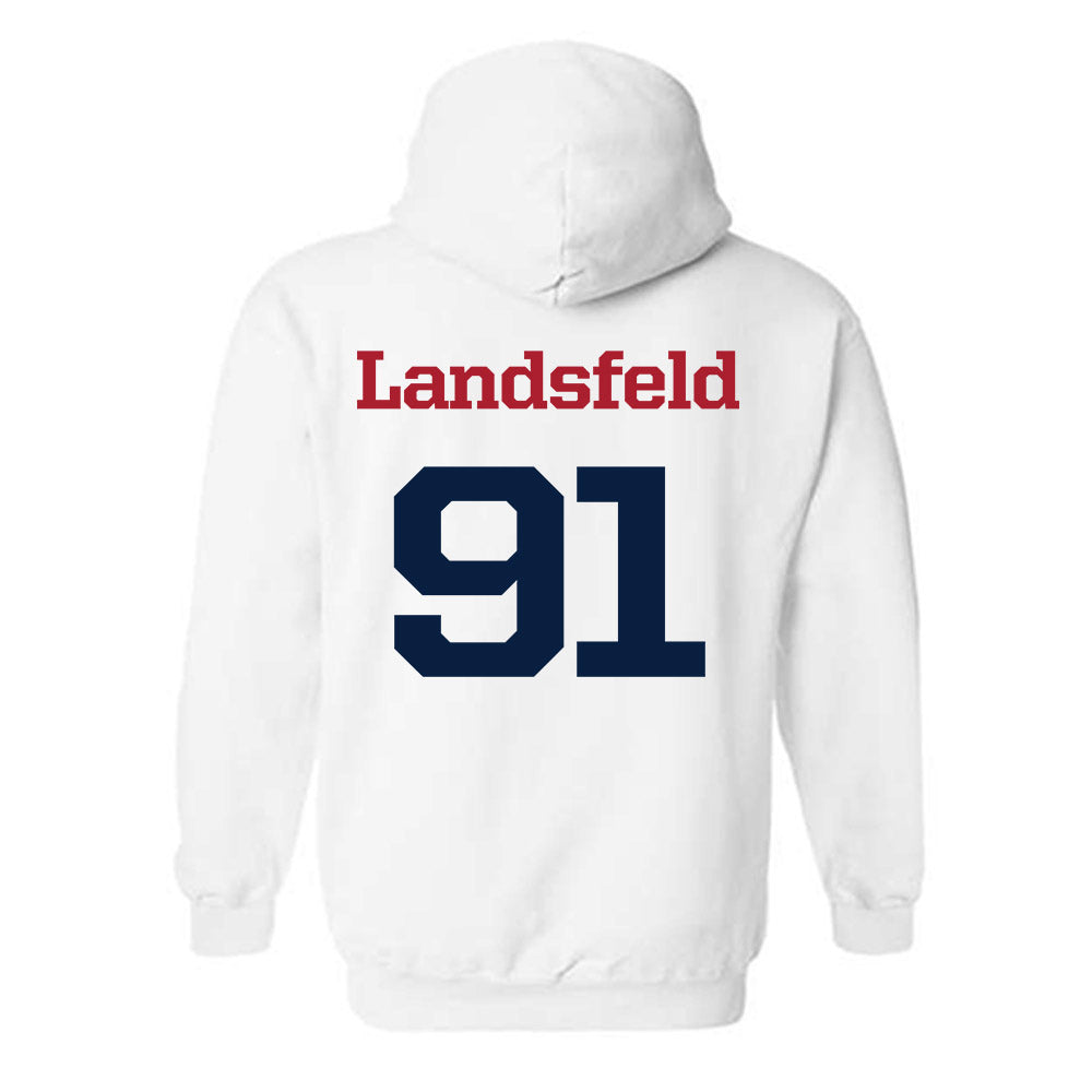 Liberty - NCAA Football : Marius Landsfeld - Generic Shersey Hooded Sweatshirt-1