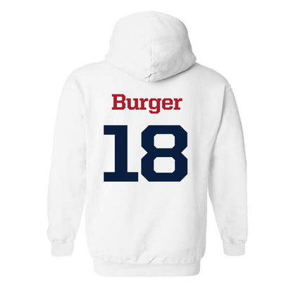 Liberty - NCAA Football : Ryan Burger - Hooded Sweatshirt Sports Shersey