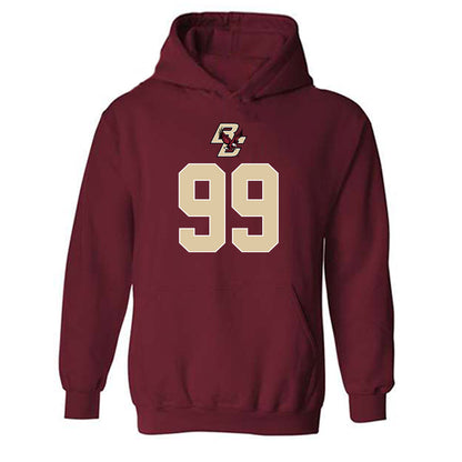 Boston College - NCAA Football : Luca Lombardo - Sports Shersey Hooded Sweatshirt-0