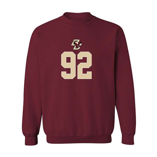 Boston College - NCAA Football : Caleb Jones - Crewneck Sweatshirt Classic Shersey