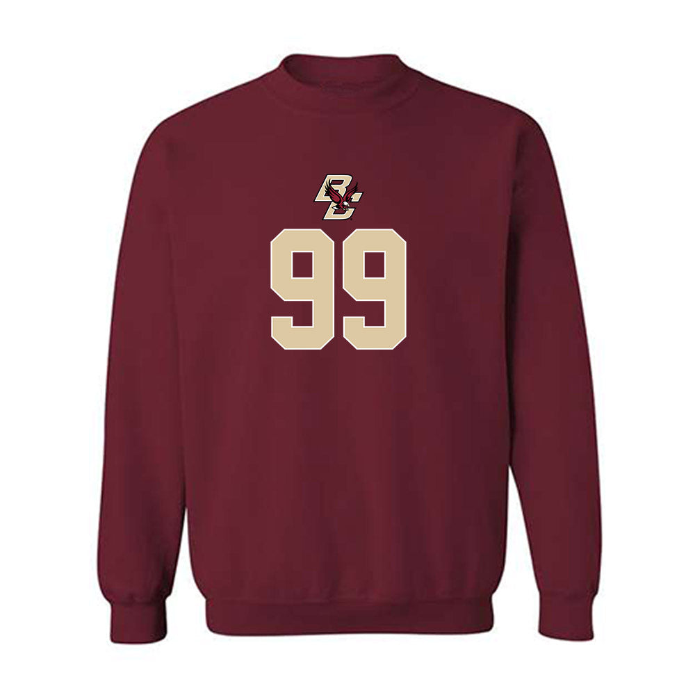 Boston College - NCAA Football : Luca Lombardo - Sports Shersey Crewneck Sweatshirt-0