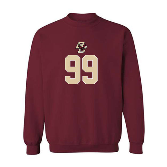 Boston College - NCAA Football : Luca Lombardo - Sports Shersey Crewneck Sweatshirt-0