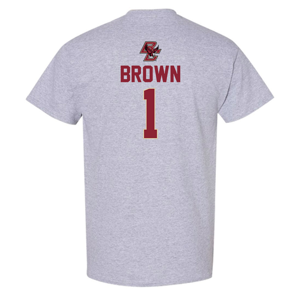 Boston College - NCAA Men's Basketball : Dion Brown - Classic Shersey T-Shirt-1