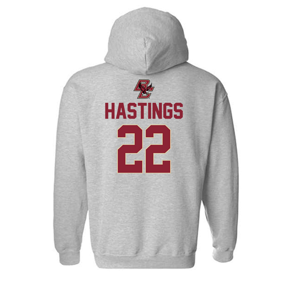 Boston College - NCAA Men's Basketball : Jayden Hastings - Classic Shersey Hooded Sweatshirt-1