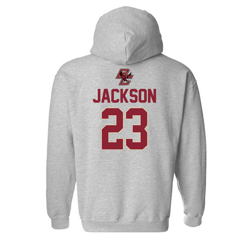 Boston College - NCAA Women's Basketball : Kennedi Jackson - Classic Shersey Hooded Sweatshirt-1