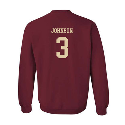 Boston College - NCAA Football : Khari Johnson - Crewneck Sweatshirt