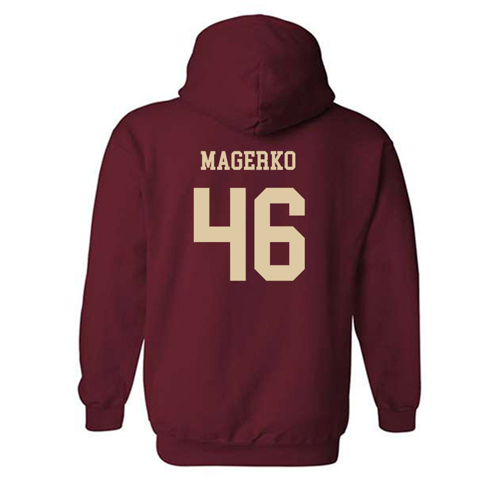 Boston College - NCAA Football : James Magerko - Sports Shersey Hooded Sweatshirt-1