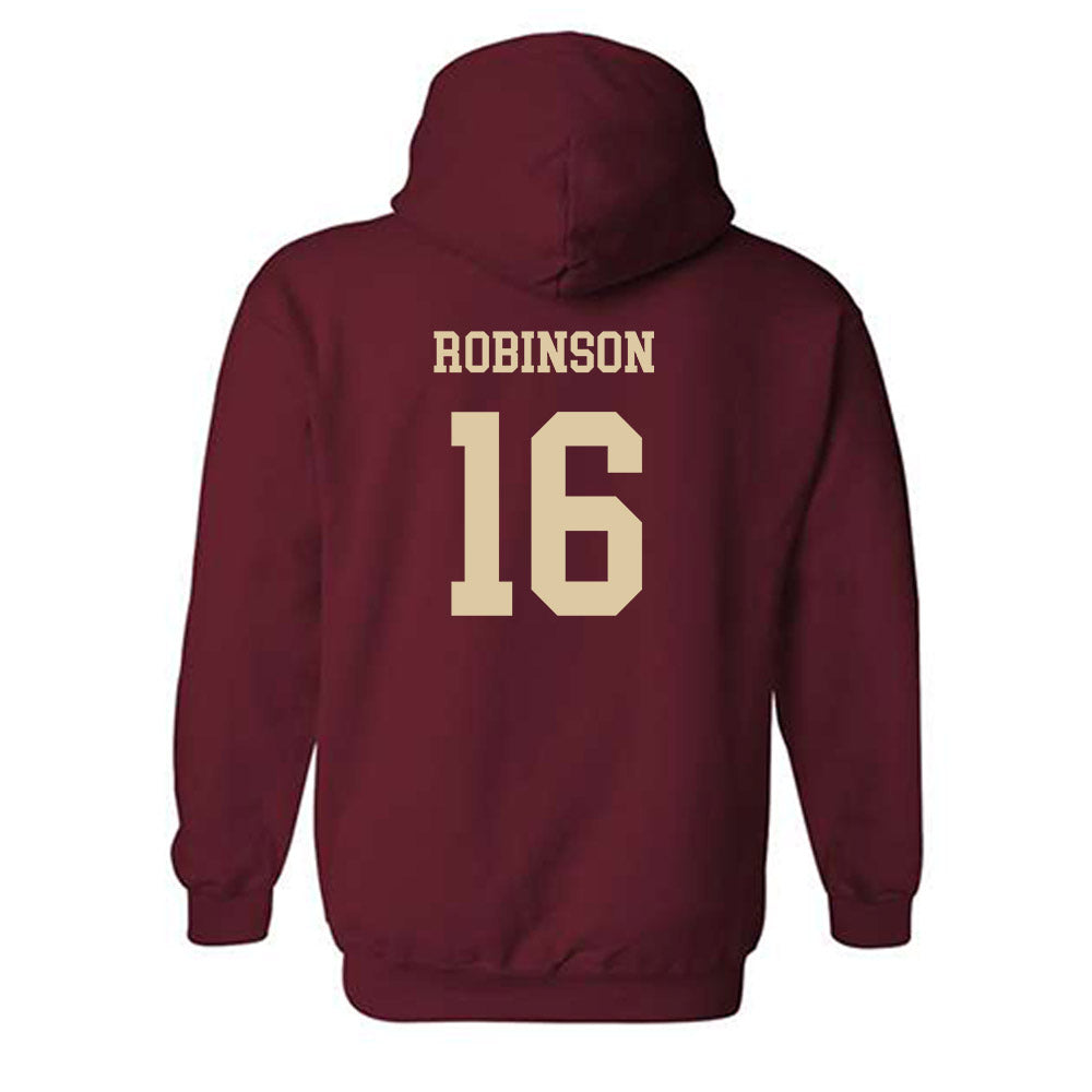 Boston College - NCAA Football : Jacobe Robinson - Sports Shersey Hooded Sweatshirt-1